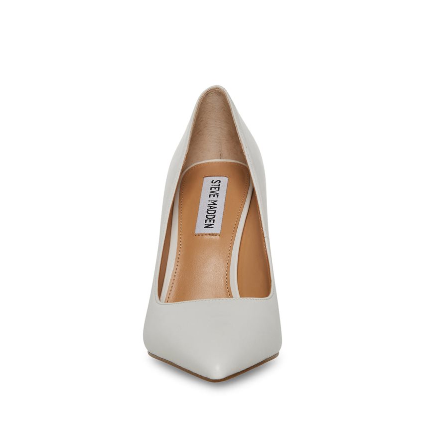 Tacones Steve Madden Evelyn Cuero Mujer Blancas | ES DW301S